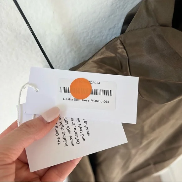 NWT Reformation Dasha Silk One Shoulder Maxi Dress in Morel Brown - Picture 9 of 12